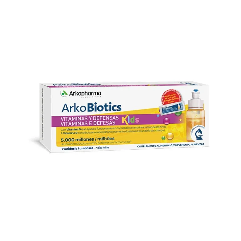 ARKOBIOTICS VITAMINAS Y DEFENSAS NIÑOS 7 DOSIS