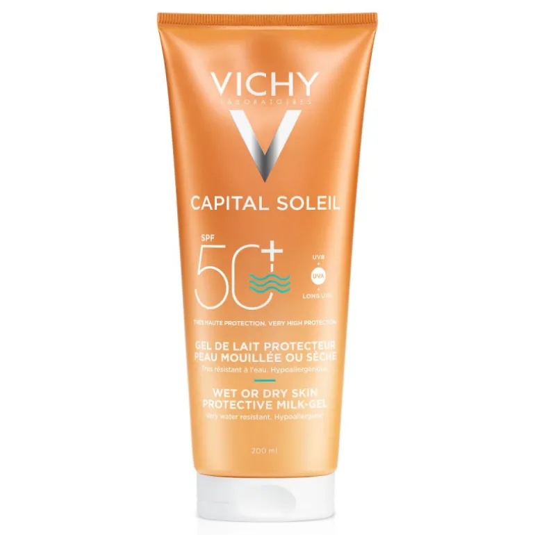 CAPITAL SOLEIL GEL LECHE PROTECTOR WET SKIN SPF 50