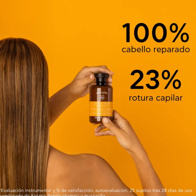 Champú Keratin Repair Nutritivo y Reparador para Cabello Seco y Dañado