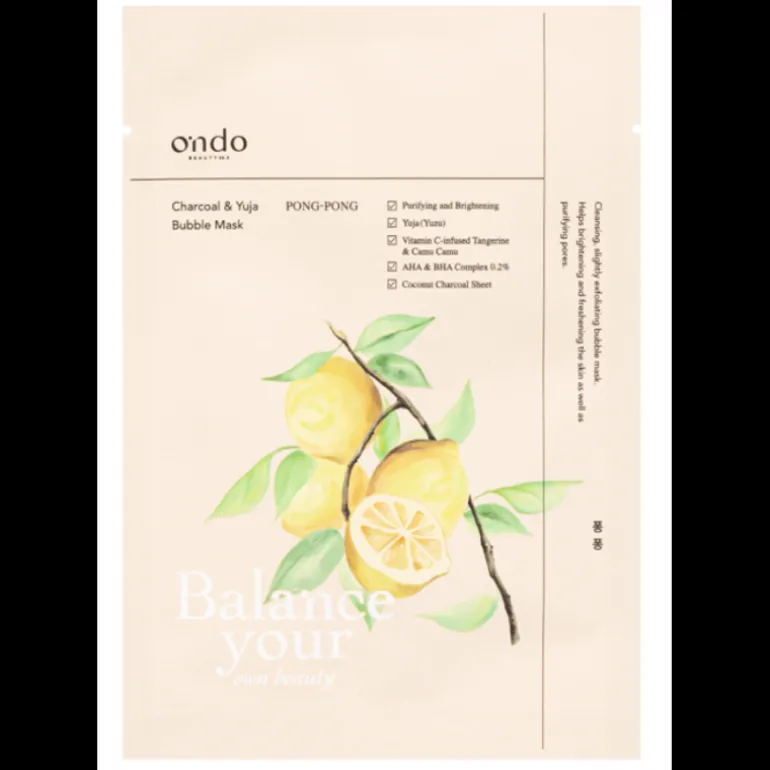 CHARCOAL & YUJA BUBBLE MASK 25 ML