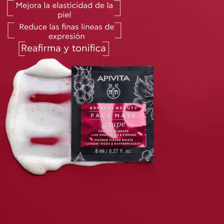 Express Beauty Mascarilla Facial Antiarrugas y Reafirmante con Uva 2x8 ml