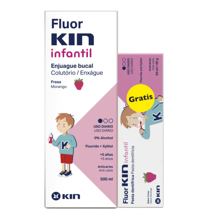 FLUORKIN INFANTIL ENJUAGUE + PASTA