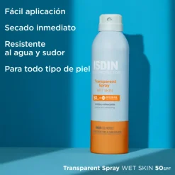 FOTOPROTECTOR TRANSPARENTE SPRAY WET SKIN SPF50