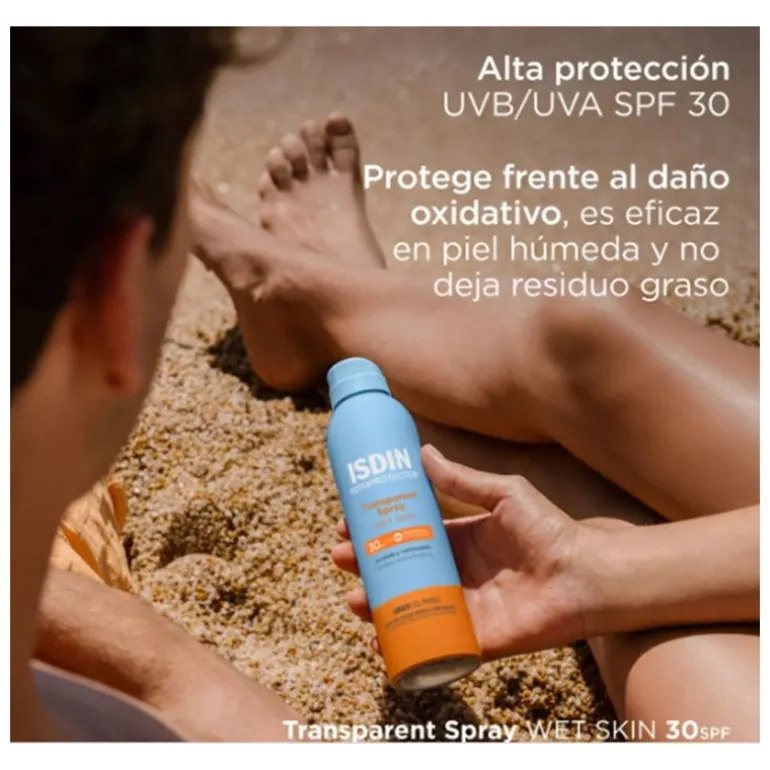 FOTOPROTECTOR TRASNSPARENT SPRAY WET SKIN SPF30