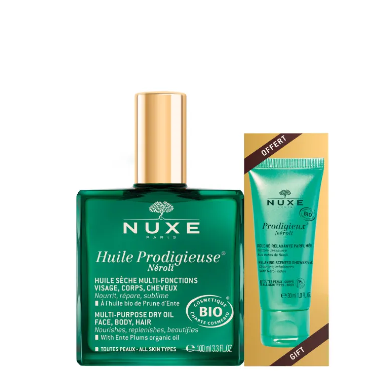 HUILE PRODIGIEUSE NÉROLI + PRODIGIEUX NÉROLI GEL DUCHA REGALO