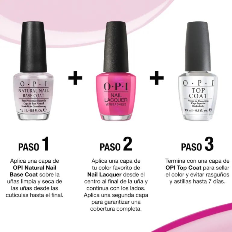 OPI NAIL LACQUER ESMALTE DE UÑAS DURACIÓN DE HASTA 7 DÍAS