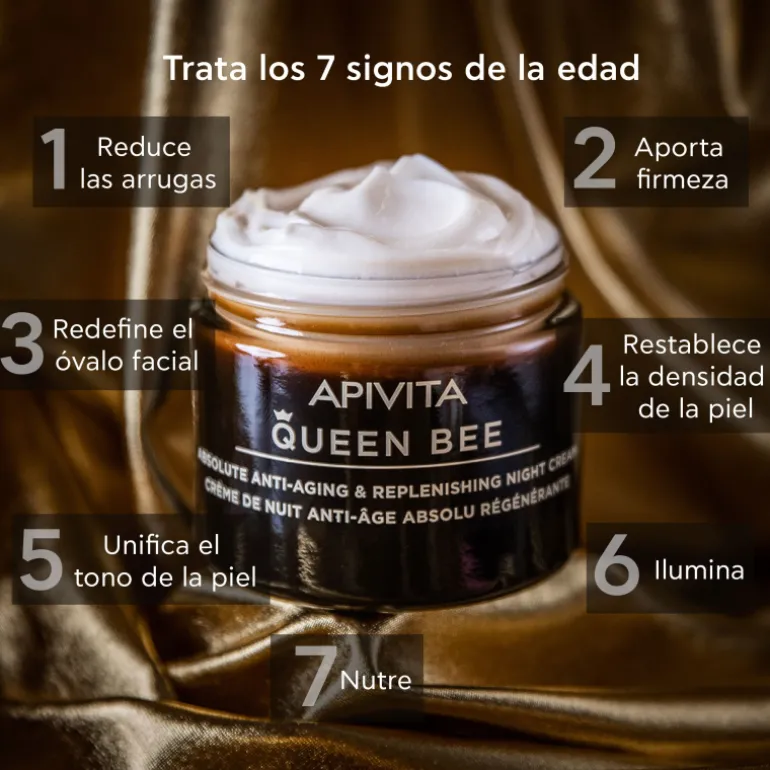 Queen Bee Crema de Noche Reconstituyente Antiedad Absoluto