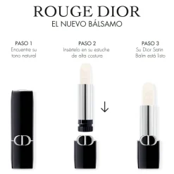 ROUGE DIOR BALM RECARGABálsamo de labios universal - 95 % de ingredientes de origen natural - tratamiento floral hidratante - recargable