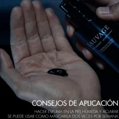 SAUVAGELimpiador facial - carbón negro y cactus
