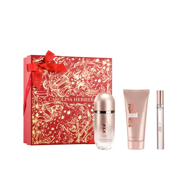 Set 212 Vip Rose Eau de Parfum & Body Lotion