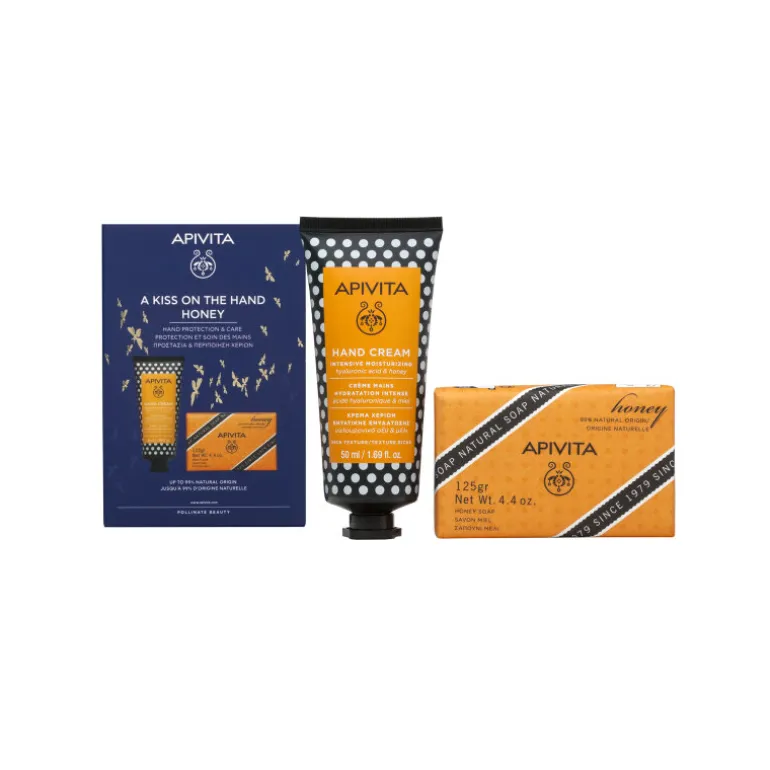 SET APIVITA A KISS ON THE HAND HONEY HAND PROTECTION & CARE