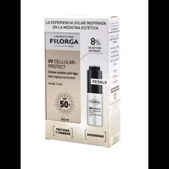 Set Crema Solar Antiedad Uv Cell Face  + Ncef Serum