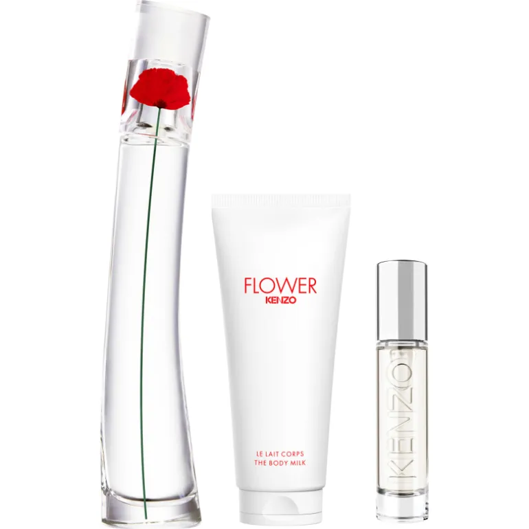 Set Flower By Kenzo Eau de Parfum & Travel Spray & Body Milk